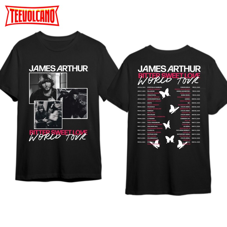 James Arthur Tour Shirt, James Arthur Merch Unisex Sweatshirt