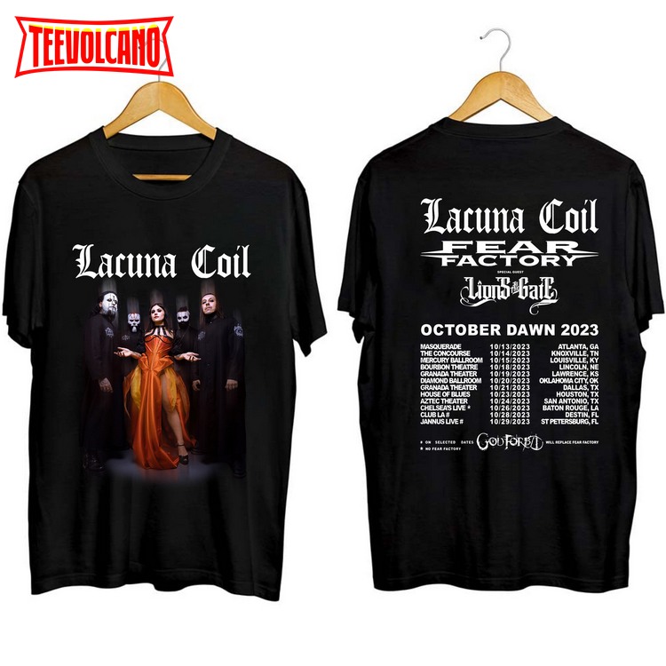 Lacuna Coil 2023 Dawn US Tour Shirt, Lacuna Coil Band Fan Unisex Sweatshirt