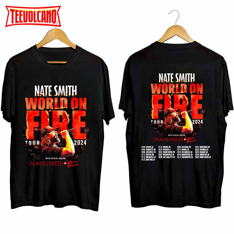 Nate Smith World On Fire Tour 2024 Unisex Sweatshirt