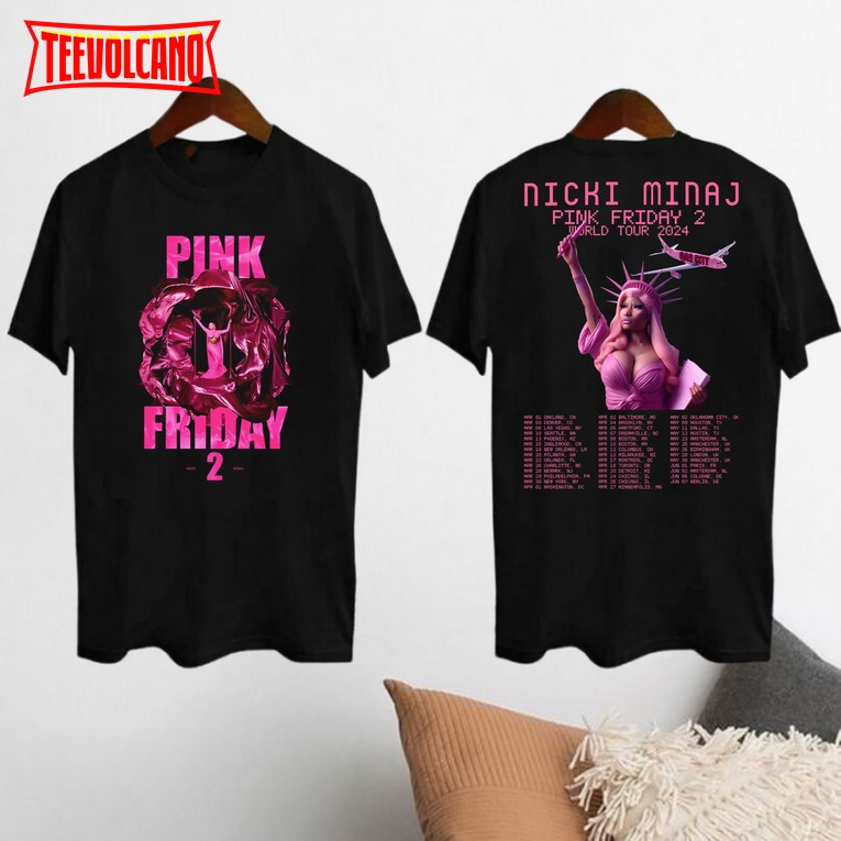 Nicki Minaj Pink Friday 2 Shirt, Pink Friday 2 Nicki Minaj Tour 2024 Unisex Sweatshirt