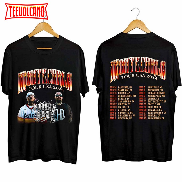 Tornillo Montecarlo Tour Usa 2024 Shirt, Rapper Tornillo 2024 Concert Shirt