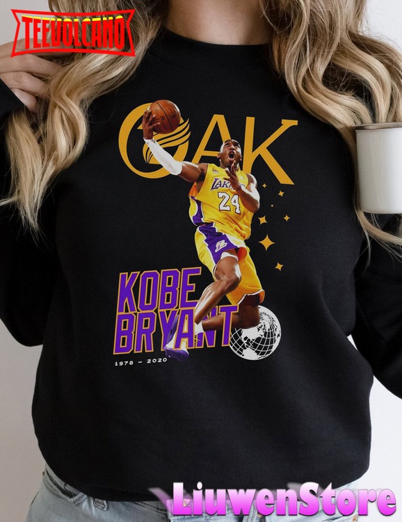 Vintage 90s Graphic Style Oak Kobe Bryant T-Shirt, Los Angeles basketball Shirt