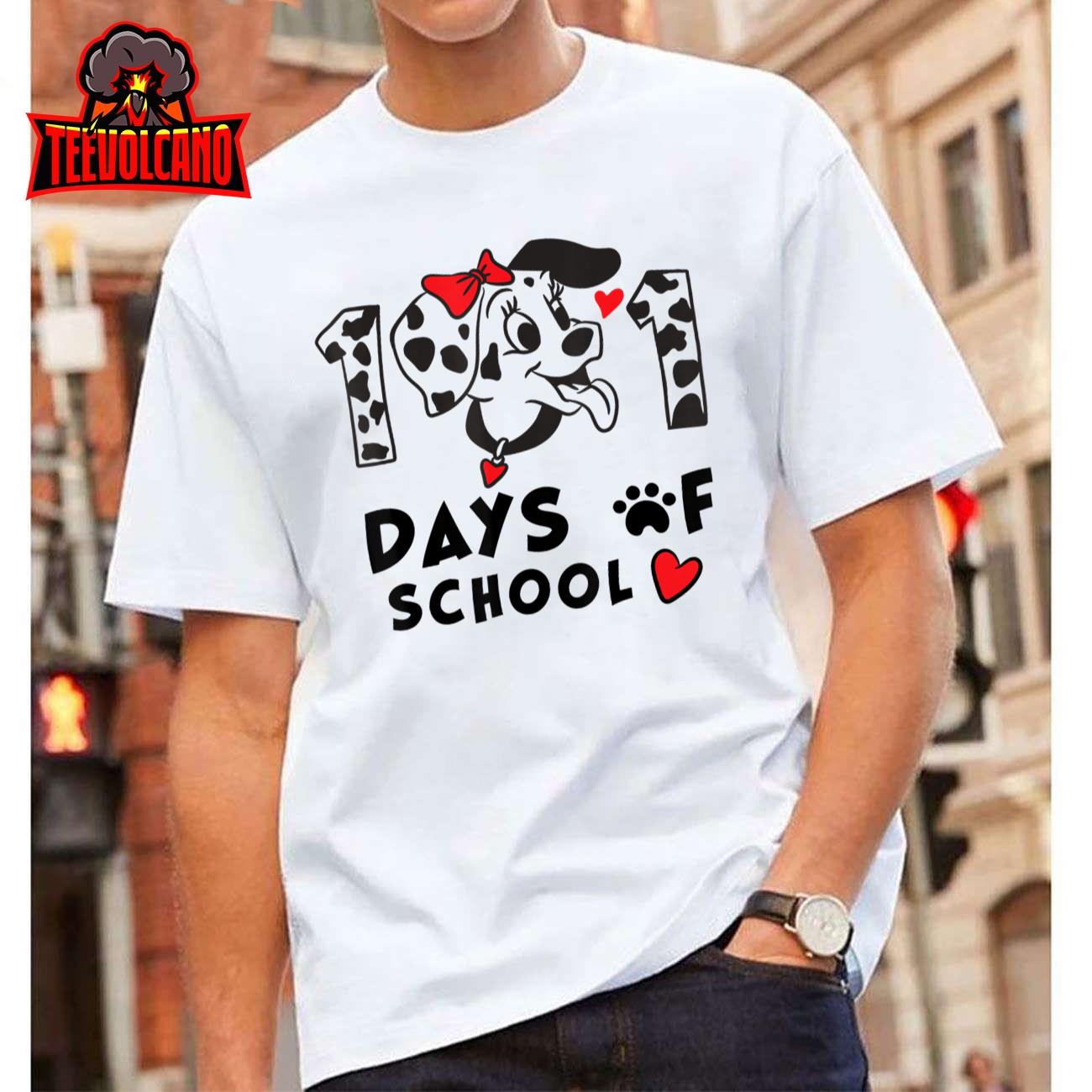 100 Days Of School Dalmatian Dog Boy Kid 100th Day Of School Unisex T-Shirt