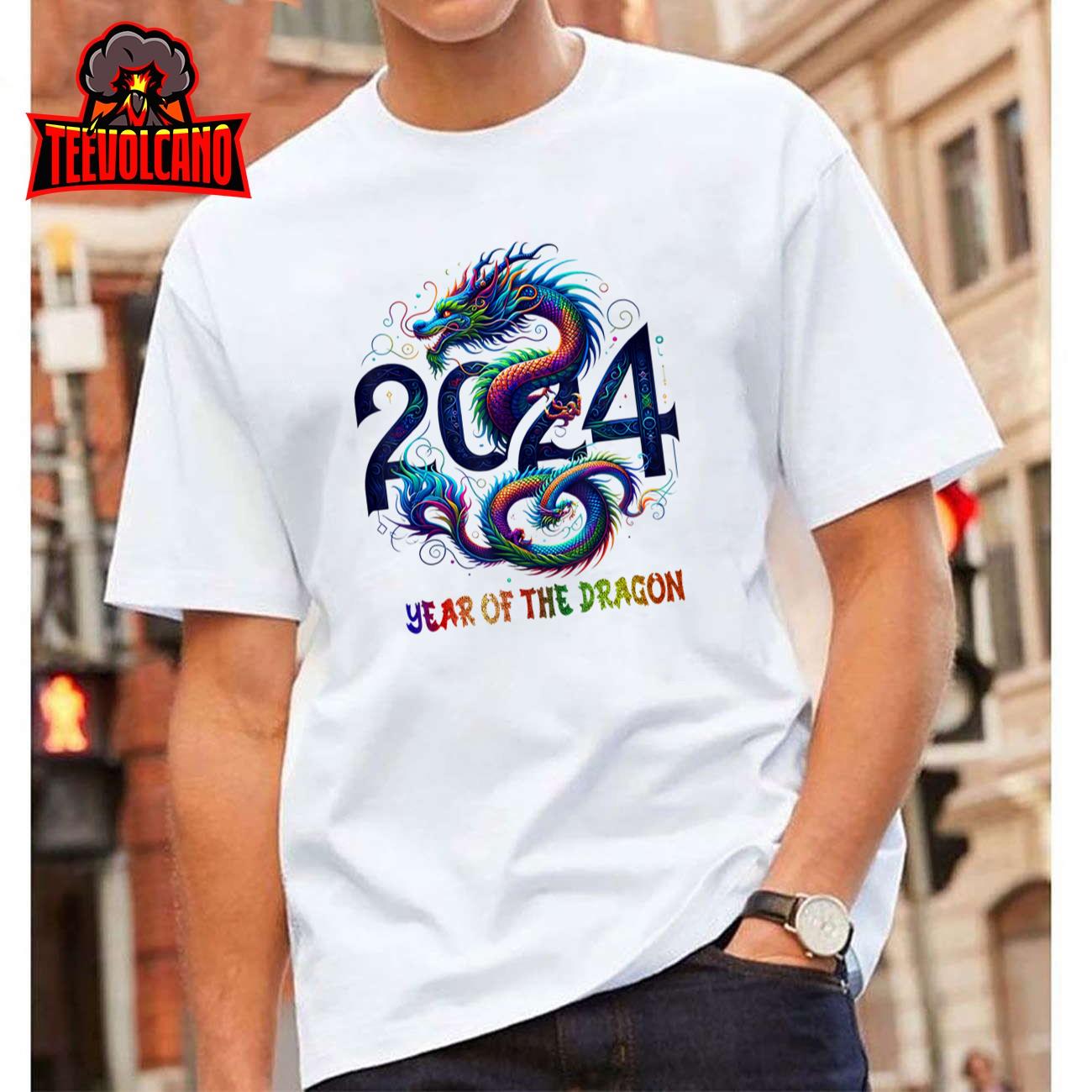 Chinese Lunar New Year 2024 Year of the Dragon zodiac sign Unisex T-Shirt