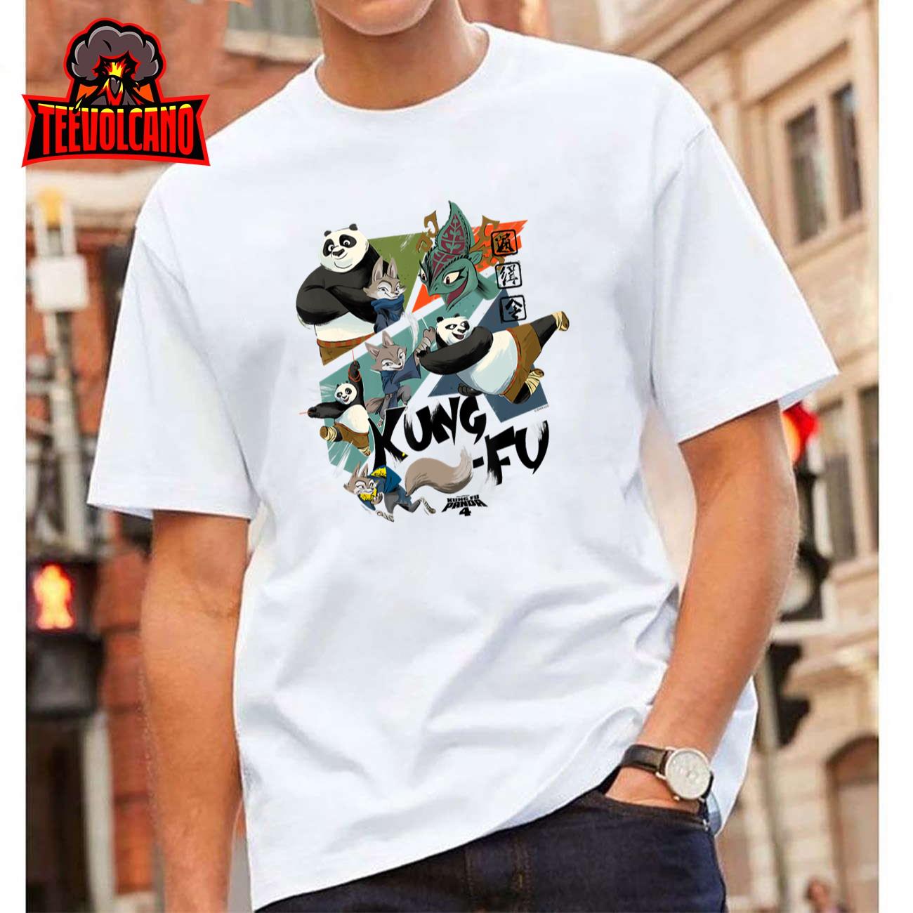 DreamWorks Kung Fu Panda 4 Kung Fu collage T-Shirt