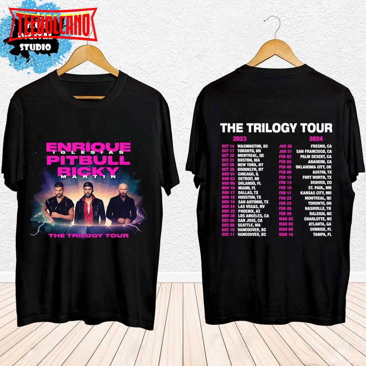Enrique Iglesias X Pitbull X Ricky Martin The Trilogy Tour 2023 2024 Shirt