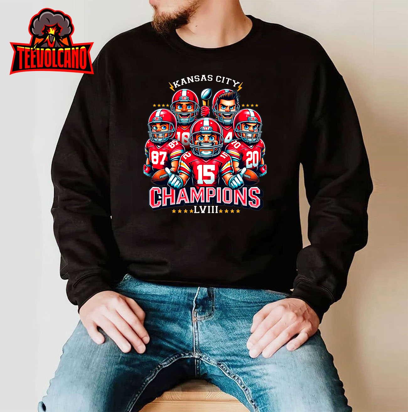 Kansas City Football Champions LVIII Long Sleeve T-Shirt