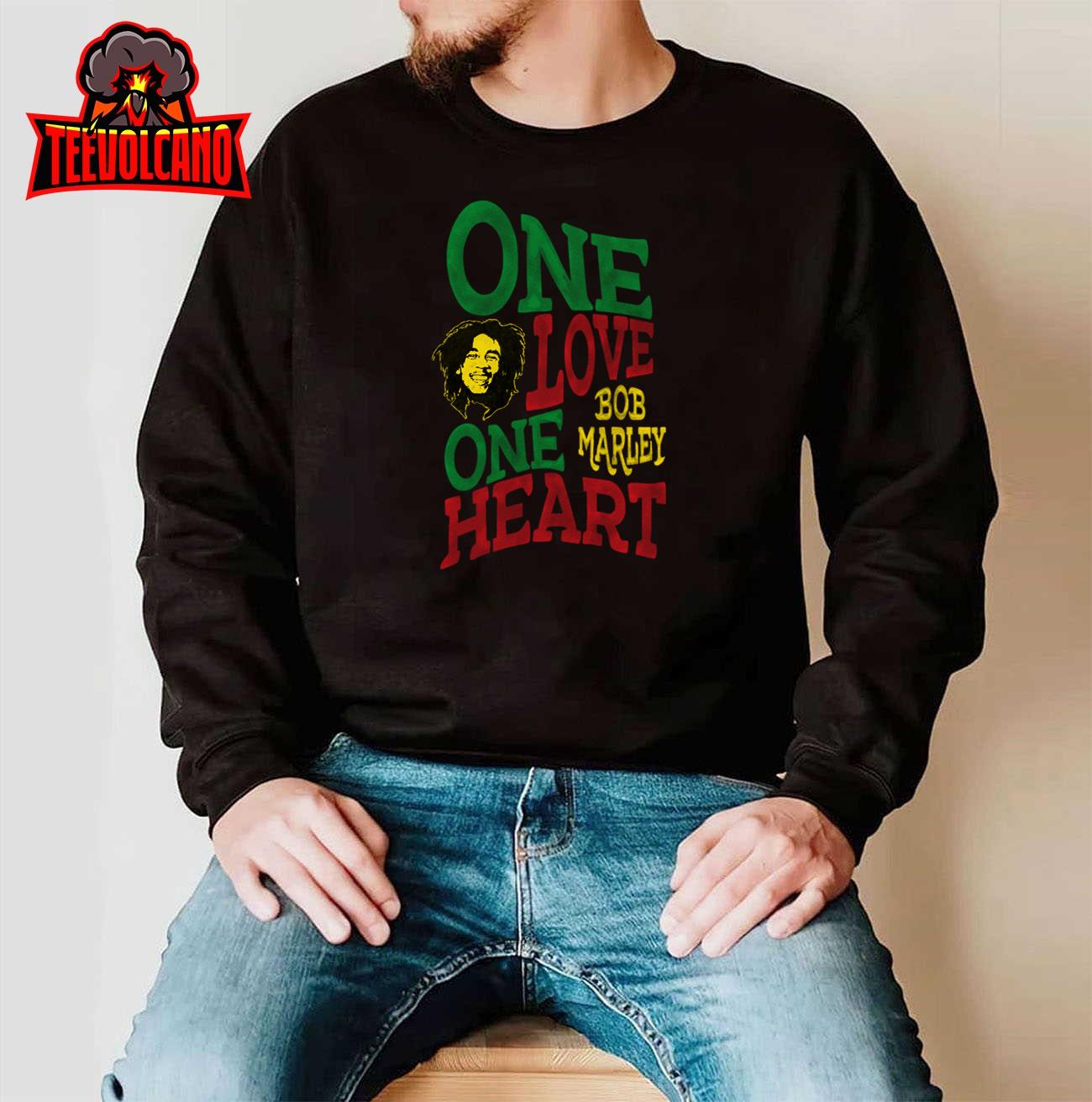 Official Bob Marley One Love One Heart Pullover Hoodie