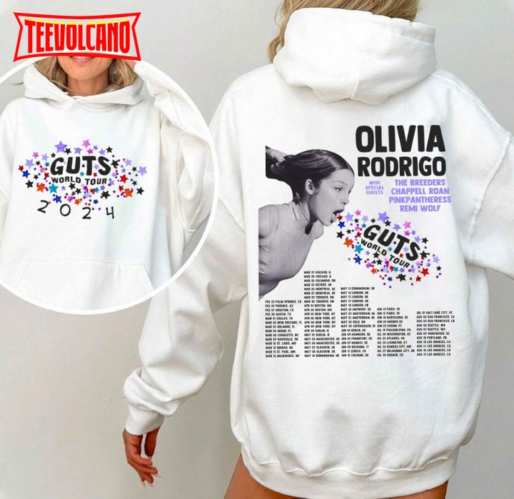 Olivia Rodrigo Guts Tour 2024 Shirt, The Guts World Tour 2024 Shirt