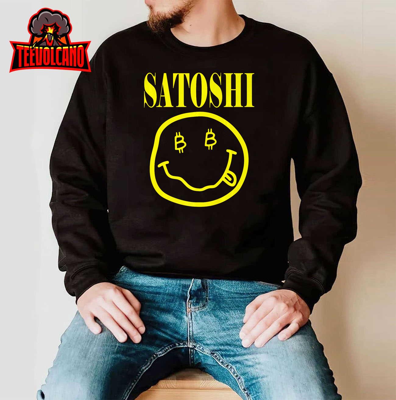 Satoshi Yellow Smile Face Premium T-Shirt