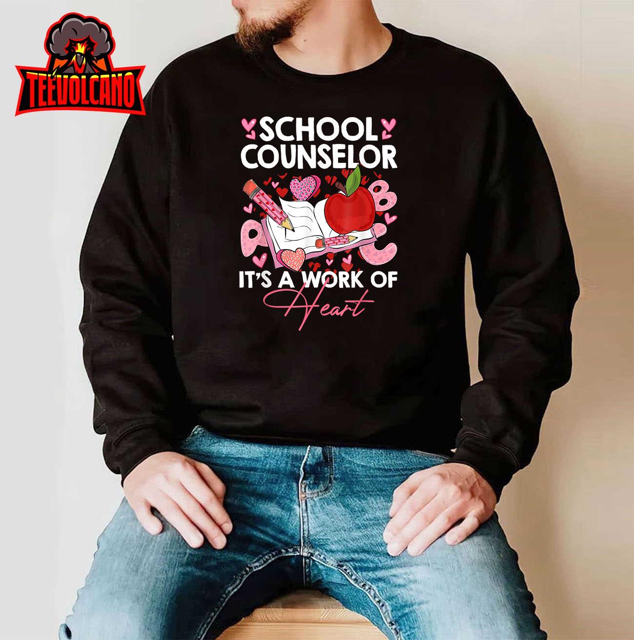 School Counselor Appreciation Valentine’s Day School Unisex T-Shirt