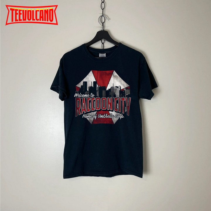 Visit Racoon City Resident Evil T Shirt, Home of the Umbrella Corp Shirt