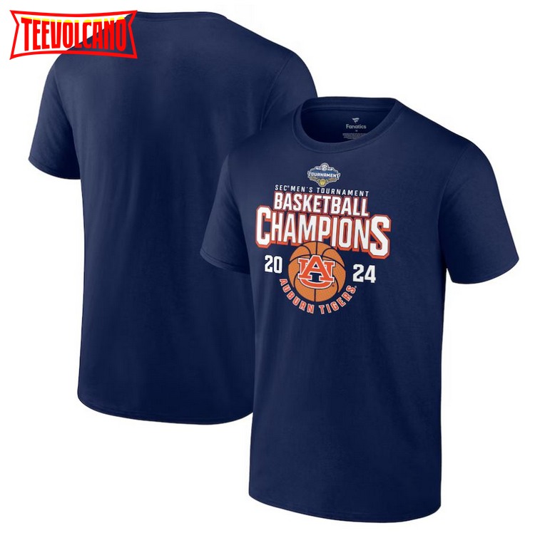 Auburn Tigers 2024 SEC Men’s Basketball Conference Tournament Champions T-Shirt