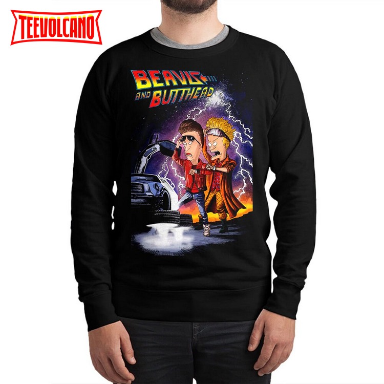 Beavis and Butt-Head x Back to the Future Mashup Sweatshirt