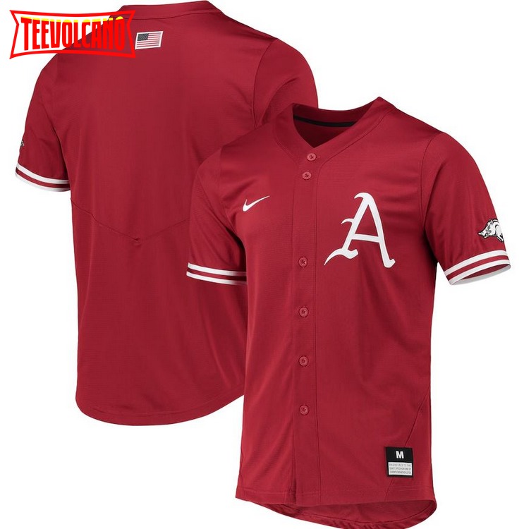 Cardinal Arkansas Razorbacks Replica Baseball Jersey