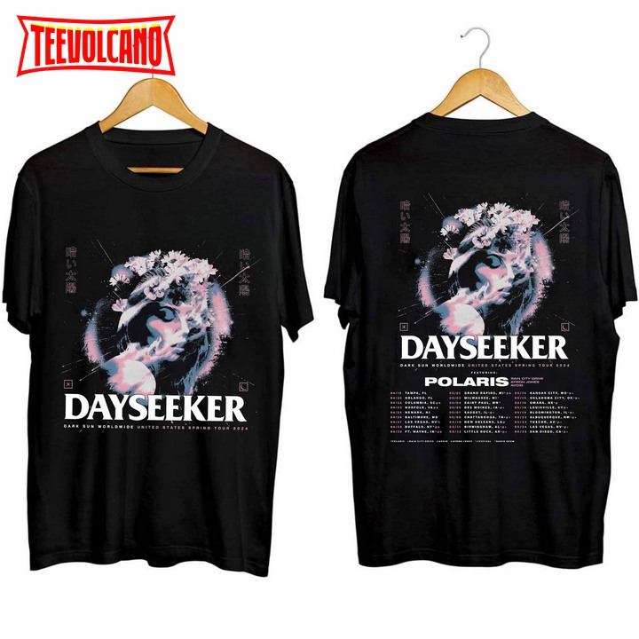 Dayseeker – Dark Sun Spring 2024 Tour Shirt, Dayseeker Band Fan Shirt