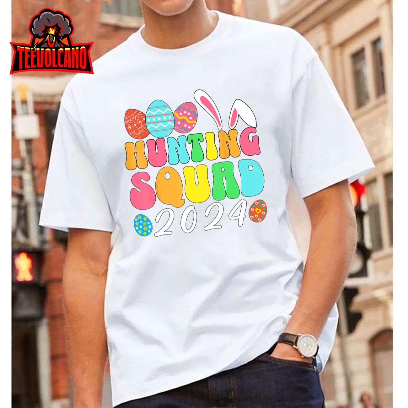 Egg Hunting Squad 2024 Easter Egg Hunt Family Matching Group T-Shirt