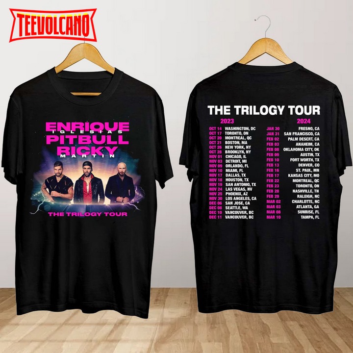 Enrique Iglesias X Pitbull X Ricky Martin The Trilogy Tour 2024 Shirt