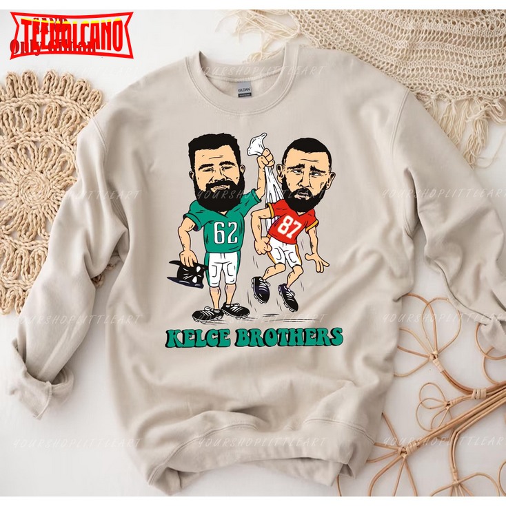 Funny Kelce Brothers Jason Travis Kelce Sweatshirt- American Football Shirt