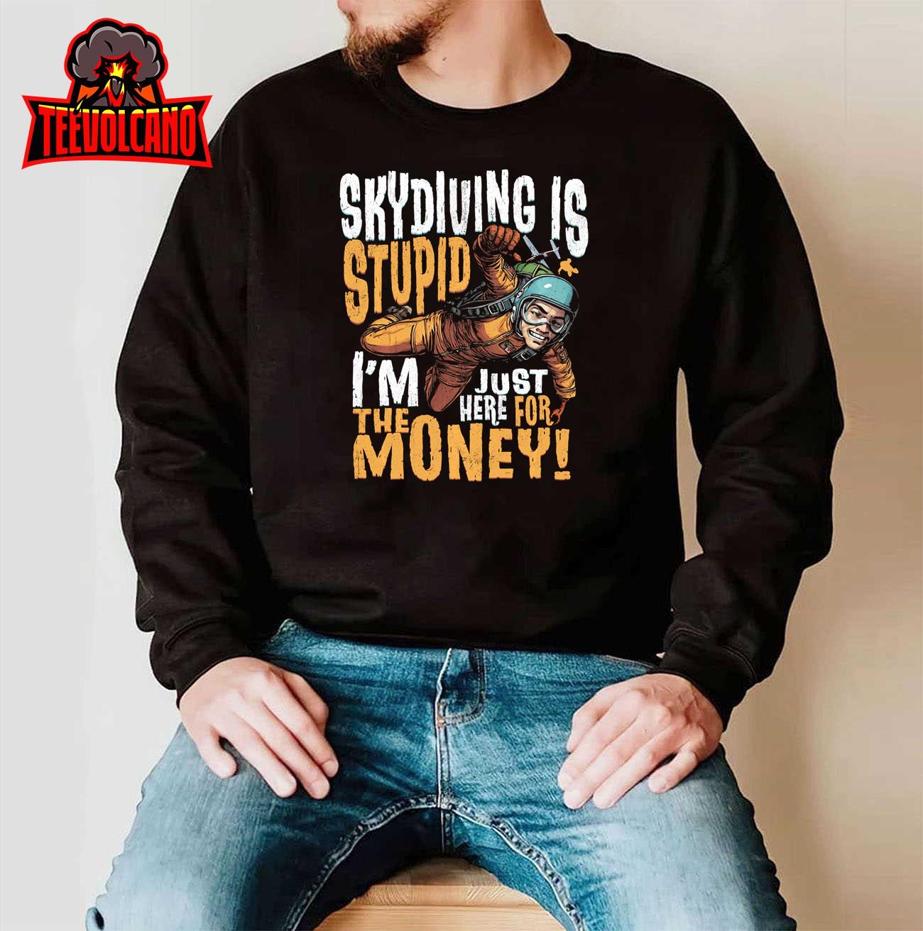 Funny Skydiving Instructor Gift Skydiver Lessons Long Sleeve T-Shirt