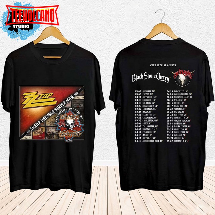 Lynyrd Skynyrd ZZ Top Tour 2024 Shirt, ZZ Top World Tour 2024 Shirt