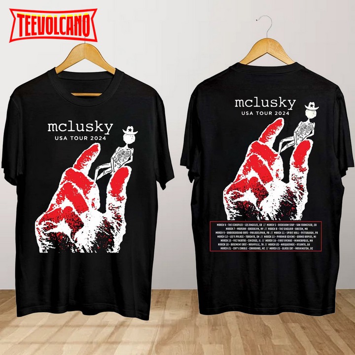 Mclusky USA Music Tour 2024 Shirt, Mclusky Concert Sweatshirt