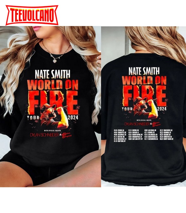 Nate Smith World On Fire Tour 2024 Sweatshirt