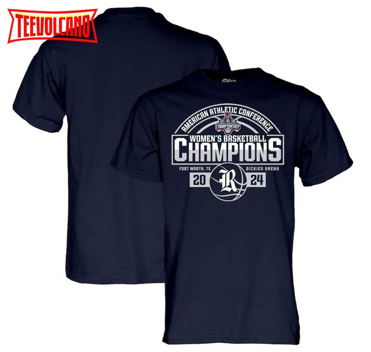 Rice Owls Blue 2024 AAC Women’s Basketball Champions T-Shirt