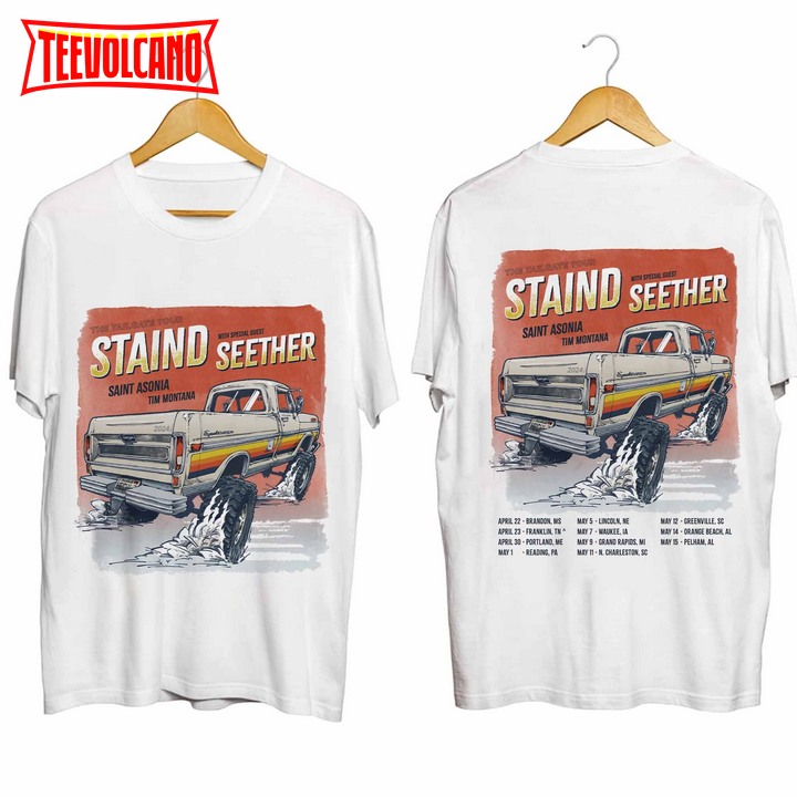 Staind 2024 Tailgate Tour Shirt, Staind Band Fan Shirt, Tailgate 2024 Concert Shirt