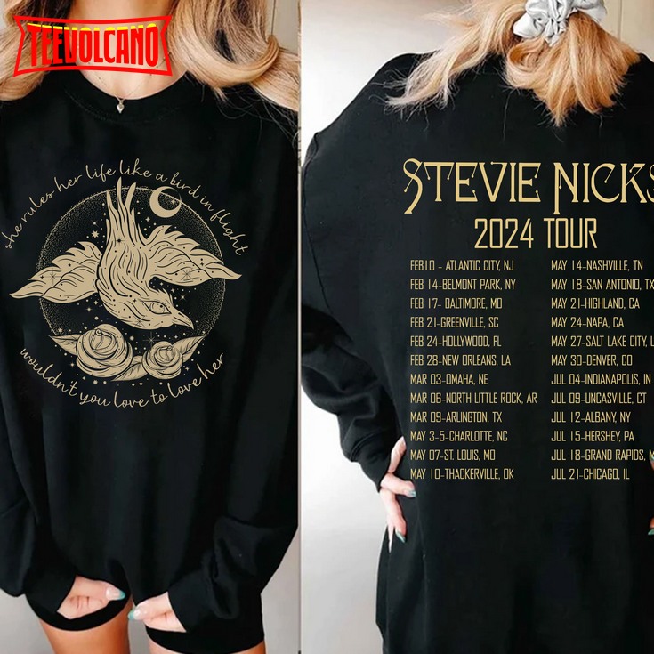 Stevie Nicks 2024 Live In Concert Shirt, Vintage Stevie Nicks 2024 Tour Shirt