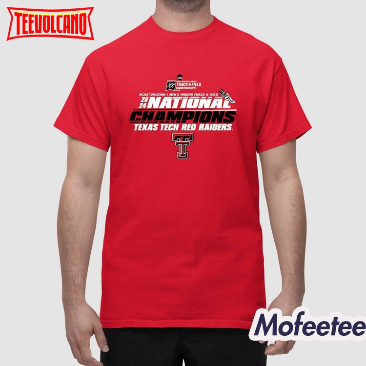 Texas Tech Red Raiders 2024 NCAA Men’s Indoor Track & Field National Champions T-Shirt