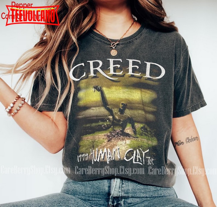 Vintage Creed band Human Clay 1999 Tour tshirt Creed Band Fan Sweatshirt
